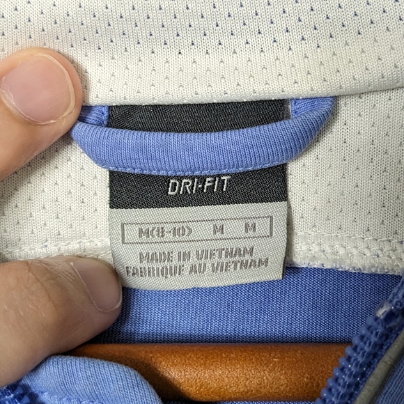Blue And White Nike Dri-Fit Jacket With Logo - Picture 9 of 9